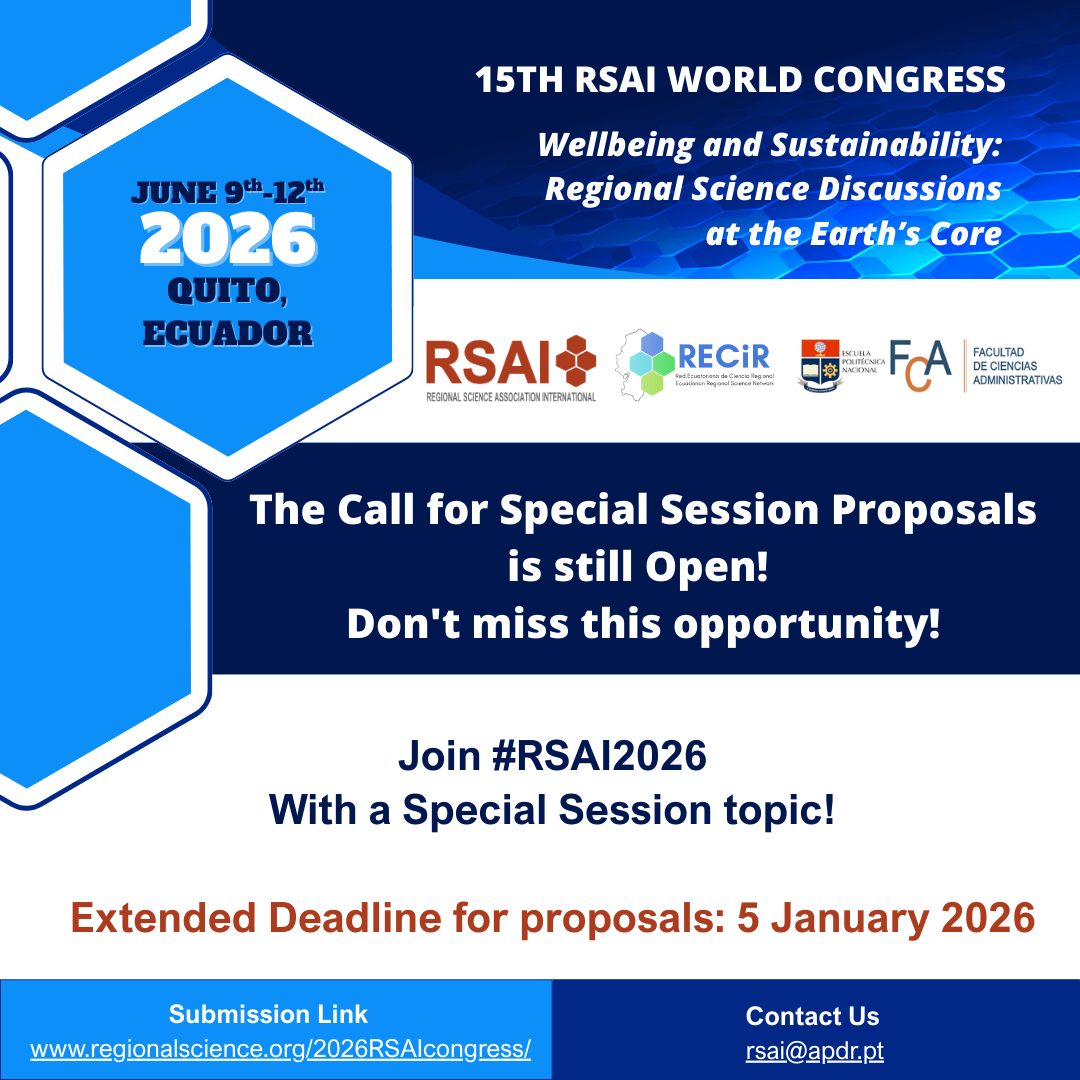 Call Special sessions RSAI2026
