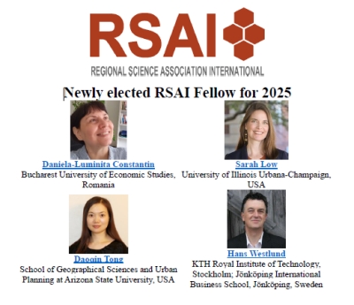 New elected RSAI Fellow for 2025