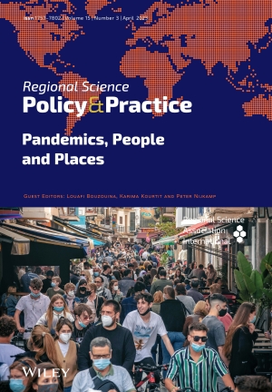 The latest issue of Regional Science Policy &amp; Practice are available! Vol. 15, No. 3, April 2023, Special Issue: Pandemics, People, and Places
