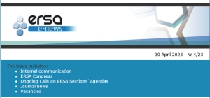 ERSA Monthly E-news - April 2023