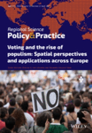 The latest issue of Regional Science Policy &amp; Practice are available! Volume 13, Issue 2, Special Issue: Voting and the rise of populism: Spatial perspectives and applications across Europe, Pages: 207-435, April 2021