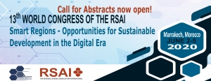 NEW DEADLINE (21 January 2020) Call for Abstracts and Special Session Proposals for RSAI Congress 2020