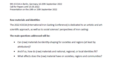 Call for Papers | 9th ICCCIA, 16-20 September 2022, Berlin, Germany
