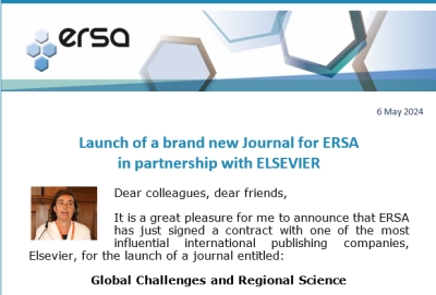 A NEW JOURNAL FOR ERSA