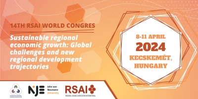 Reminder | Call for papers 2024 RSAI World Congress, 8-11 April, 2024, Kecskemét, Hungary
