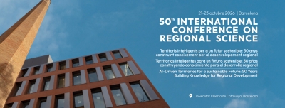Spanish Section | Invitation to participate in the 50th Meeting of Regional Studies - Barcelona 2026