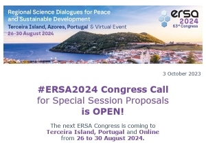 #ERSA2024 Call for Special Session Proposals is OPEN