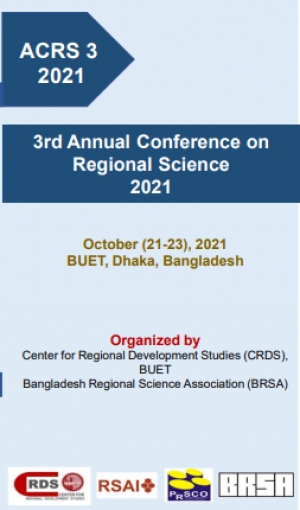 Call for Papers extended | 3rd Annual Conference on Regional Science (ACRS3), 21-23 October 2021 (online)