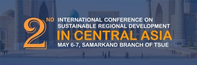 2nd International Conference on Sustainable Regional Development in Central Asia, May 6–7, 2024, Samarkand, Uzbekistan