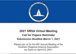 Final Call for Papers: 60th Annual Meeting of the SRSA