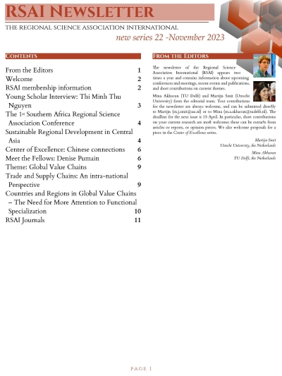 RSAI Newsletter (November 2023)