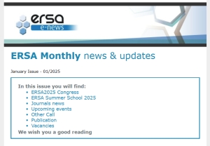 ERSA Monthly E-news - January 2025