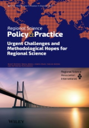 The latest issue of Regional Science Policy &amp; Practice is available! Vol. 15, No. 9, December 2023, Special Issue: Urgent Challenges and Methodological Hopes for Regional Science