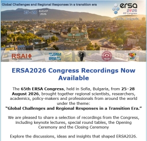 ERSA2026 Congress Recordings Now Available