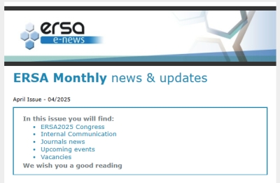 ERSA Monthly E-news - April 2025