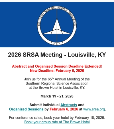 ABSTRACT DEADLINE EXTENDED - 2026 SRSA Conference Call for Papers