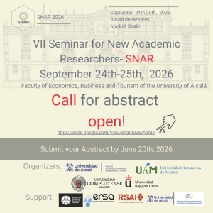 Spanish Section | Call for Abstacts: VII Seminar for New Academic Researchers (SNAR) 2026 – University of Alcalá – 24-25 September 2026