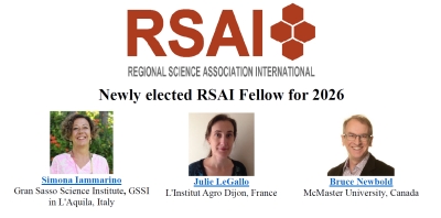 New elected RSAI Fellow for 2026
