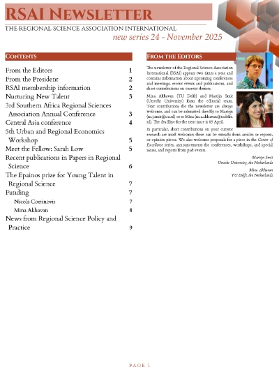 RSAI Newsletter (November 2025)