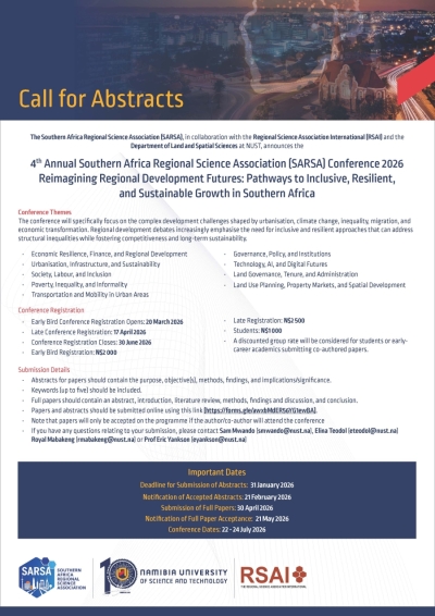 SARSA 2026 | Call for Abstracts Extension!!!