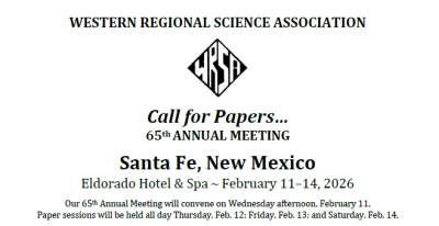 Call for Papers | WRSA 2026 Annual Meeting, Feb 11-14, 2026, Santa Fe, New Mexico